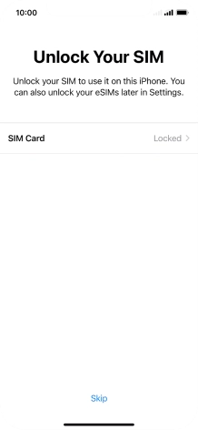 Press SIM Card.
