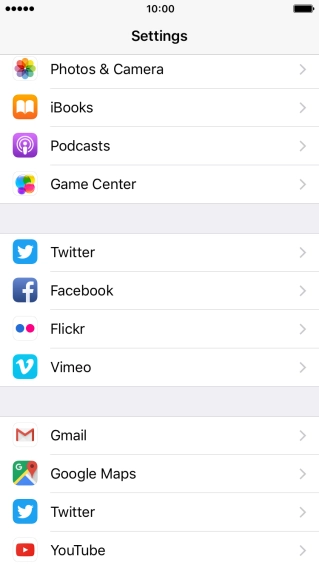 Press the required social network and follow the instructions on the screen to log on and copy the contacts.