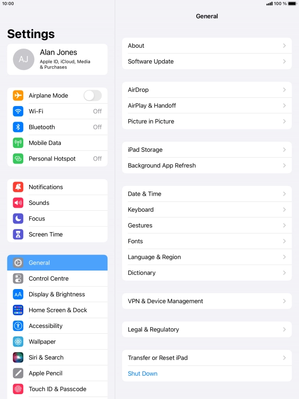 Press Touch ID & Passcode.