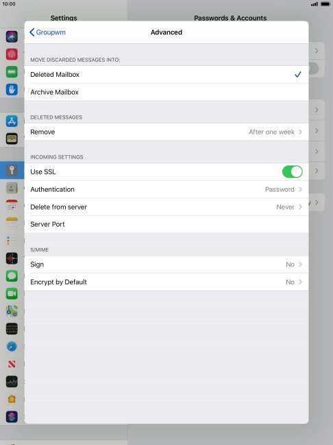 Press the indicator next to Press the indicator next to