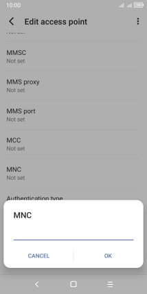 Key in 03 and press OK.