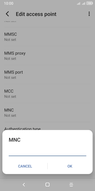 Key in 03 and press OK.