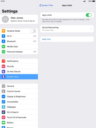 Press the required category.