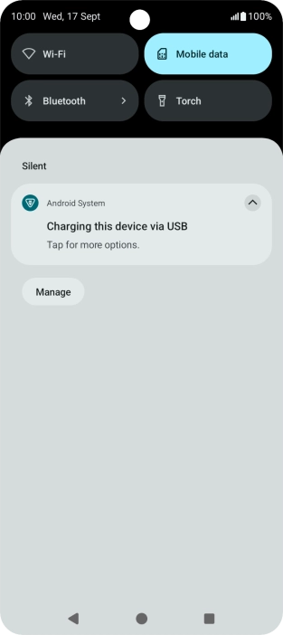 Press Tap for more options.