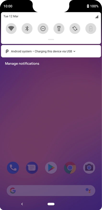 Press Android system.