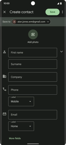 Press the drop down list next to 