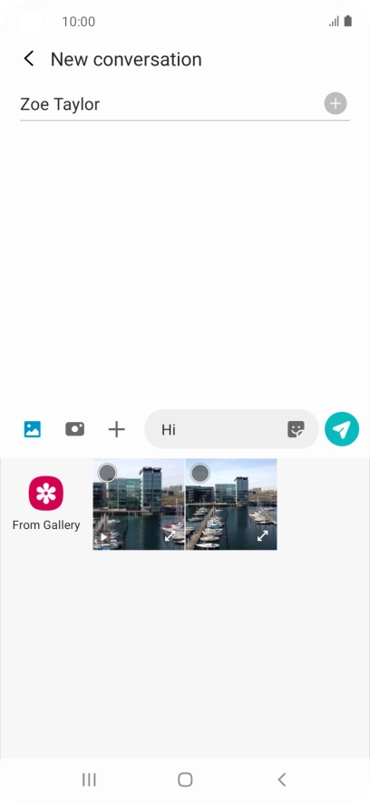 Press From Gallery and go to the required folder.