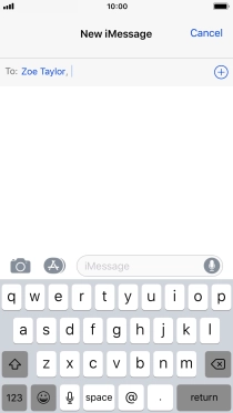 You can also send pictures, video clips, audio files and different effects in your iMessage. Follow the instructions on the screen to send your iMessage with the required content.