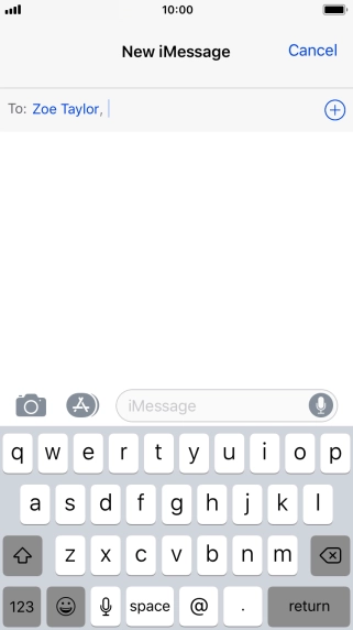 You can also send pictures, video clips, audio files and different effects in your iMessage. Follow the instructions on the screen to send your iMessage with the required content.