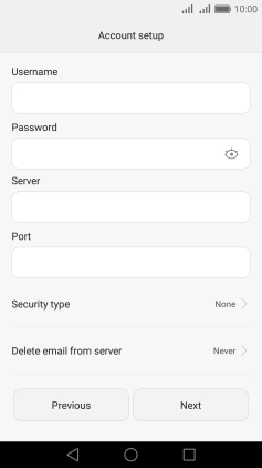 Press Security type.