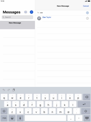 Press the required contact.