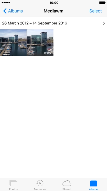 Hard press and hold the required picture until a pop-up menu is displayed.