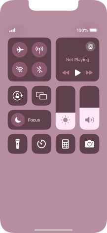 Press the flight mode icon to turn the function on or off.