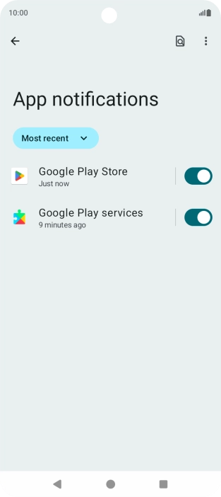 Press the drop down list.