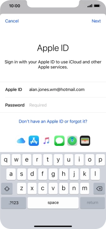 Press the field next to 