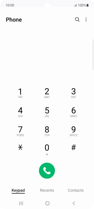 Press the menu icon. Press the menu icon.