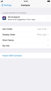 Press Import SIM Contacts. Press Import SIM Contacts.