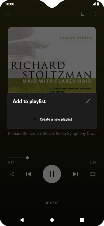 Press Create a new playlist.