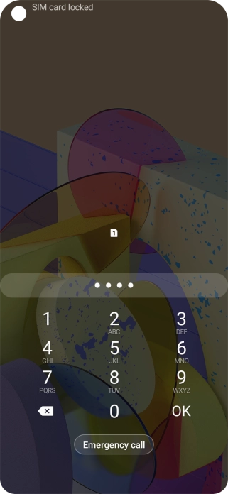 If you're asked to key in your PIN, do so and press OK.