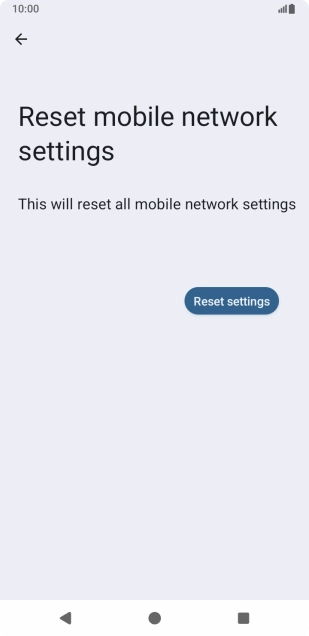 Press Reset settings.