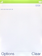 Key in the password for the Wi-Fi network and press the Navigation key.