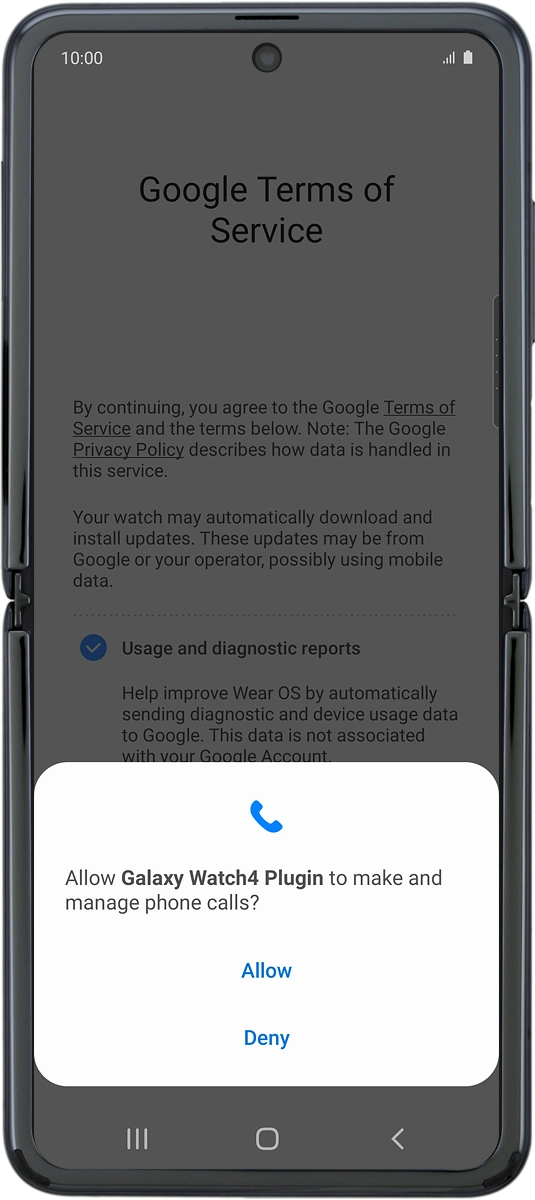 On your phone: Press Allow.