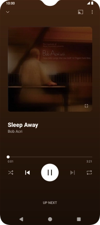 Press arrow right to go to the next audio file.