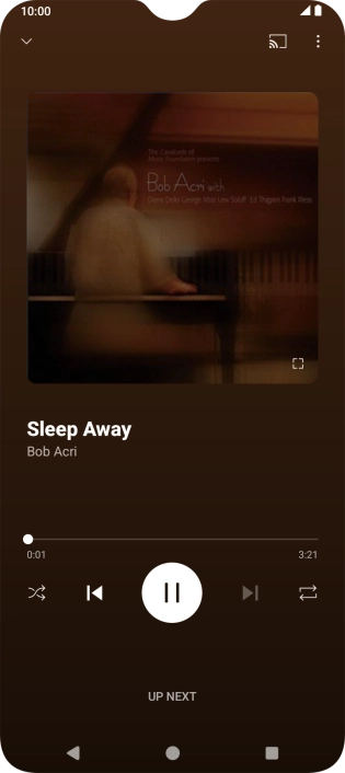 Press arrow right to go to the next audio file.