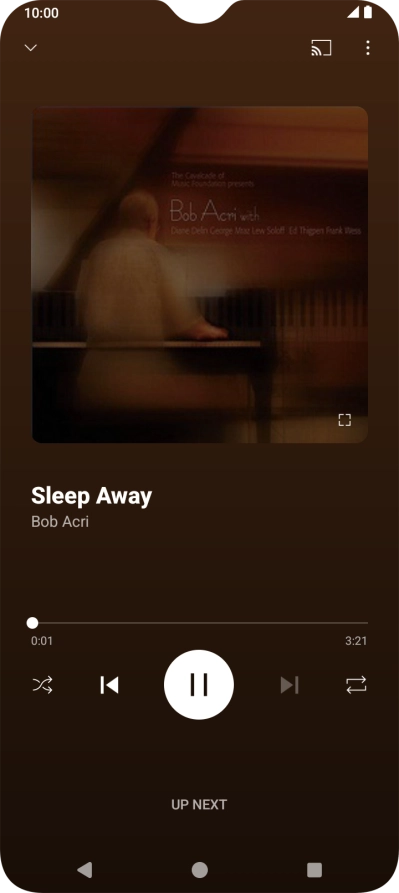 Press arrow right to go to the next audio file.