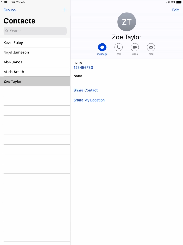 Press the Home key to return to the home screen.