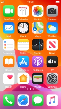 When the phone is turned on, you can always see the battery power level. The larger the coloured section of the battery icon, the more remaining battery power.