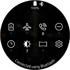 Press the flight mode icon to turn the function on or off.