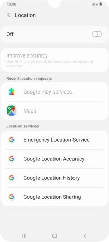 Press the indicator to turn the function on or off.