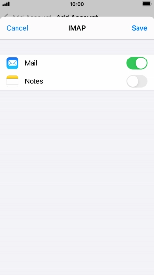 Press Save. Your email account has now been set up. To select more settings for incoming and outgoing server, proceed with the following steps. Press Save. Your email account has now been set up. To select more settings for incoming and outgoing server, proceed with the following steps.