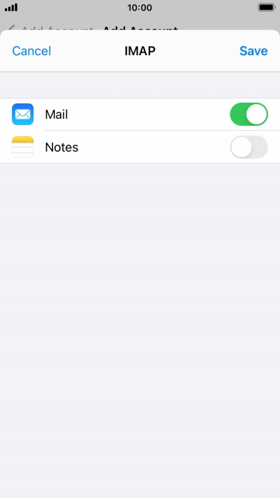 Press Save. Your email account has now been set up. To select more settings for incoming and outgoing server, proceed with the following steps. Press Save. Your email account has now been set up. To select more settings for incoming and outgoing server, proceed with the following steps.