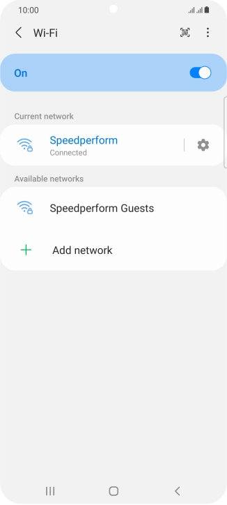 Press the Home key to return to the home screen.