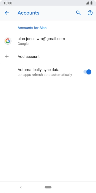 Press the Home key to return to the home screen.