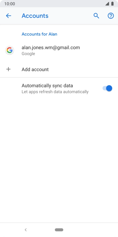 Press the Home key to return to the home screen.