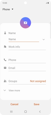 Press the address book drop down list.