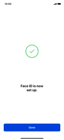 Press Done. If you haven't previously selected a phone lock code, key in a code of your own choice twice.