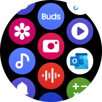 Press the music player icon.