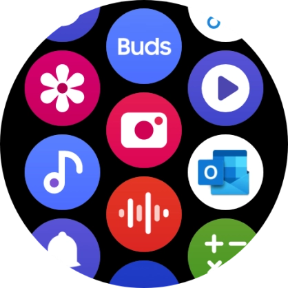 Press the music player icon.