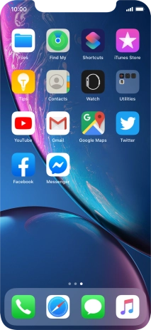 Press and hold any app.