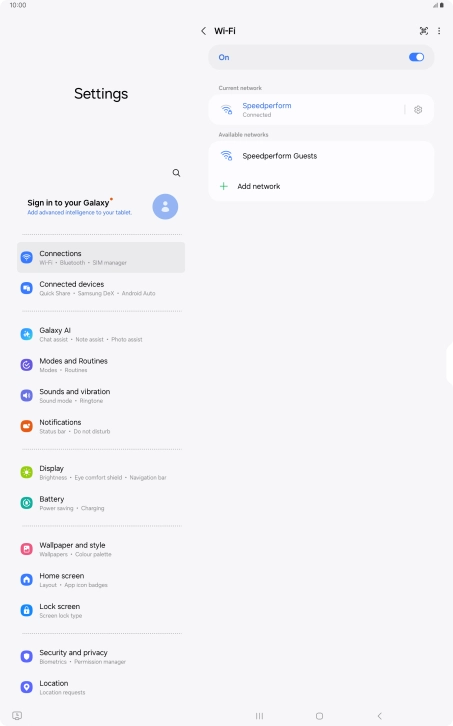 Press the Home key to return to the home screen.