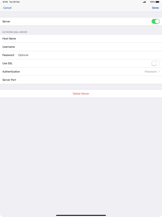 Press Authentication.