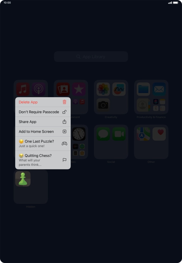 Press Don't Require Passcode. Press Don't Require Passcode.