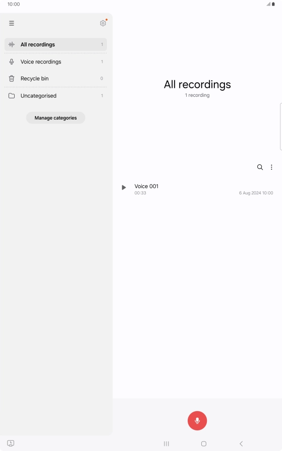 Create a new recording or open a previously saved recording. Create a new recording or open a previously saved recording.