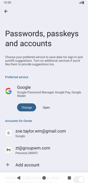 Press the Home key to return to the home screen.
