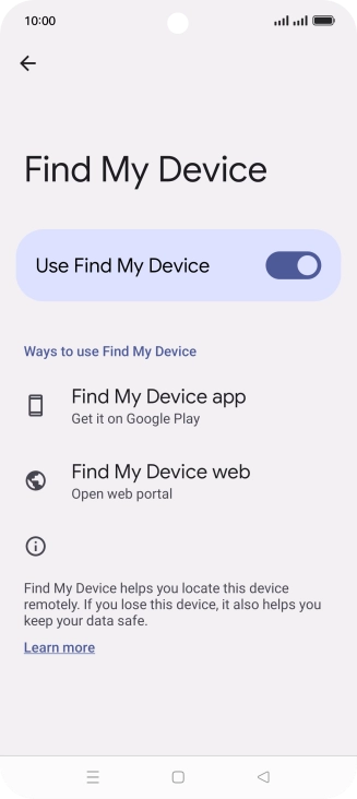 Press the Home key to return to the home screen.