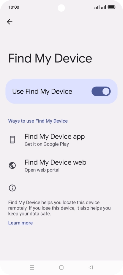 Press the Home key to return to the home screen.